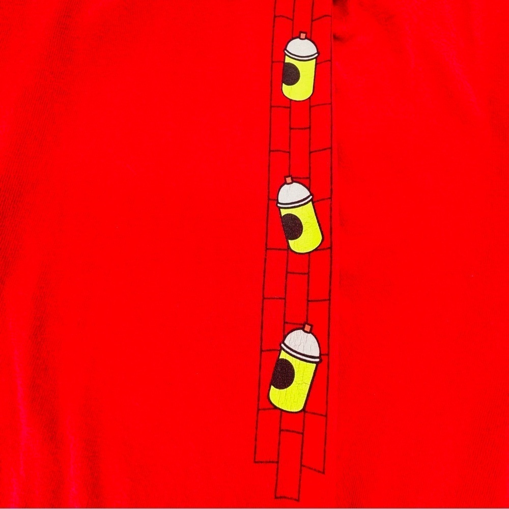 Vans X The Simpsons El Barto Men's T-Shirt Size X-Large Red Long Sleeve Graphic - Picture 9 of 14